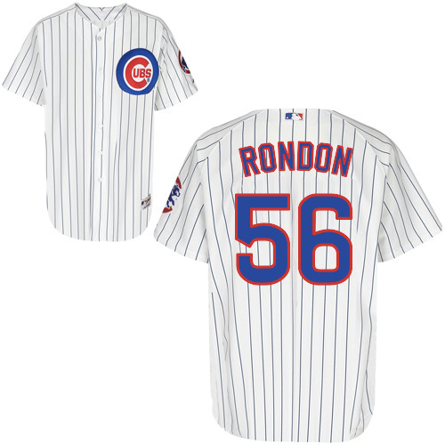 Hector Rondon #56 MLB Jersey-Chicago Cubs Men's Authentic Home White Cool Base Baseball Jersey
